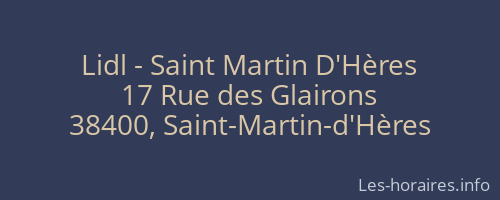Lidl - Saint Martin D'Hères
