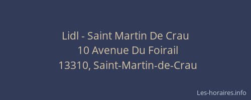 Lidl - Saint Martin De Crau