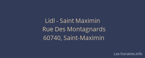 Lidl - Saint Maximin