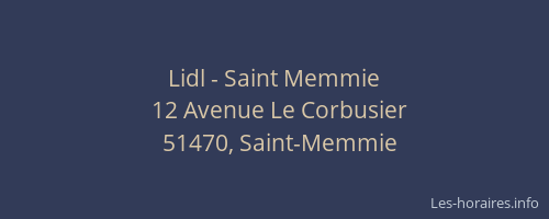 Lidl - Saint Memmie