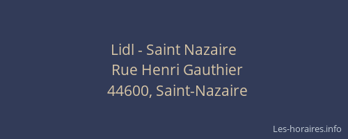 Lidl - Saint Nazaire