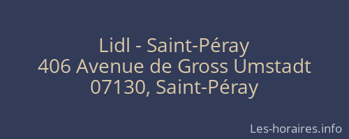 Lidl - Saint-Péray