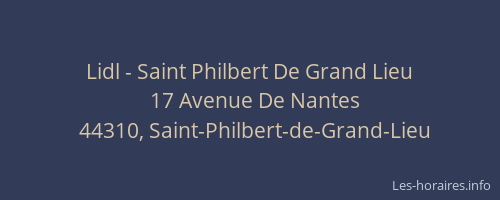 Lidl - Saint Philbert De Grand Lieu