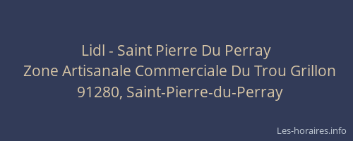 Lidl - Saint Pierre Du Perray