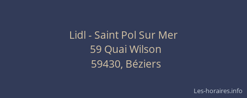 Lidl - Saint Pol Sur Mer