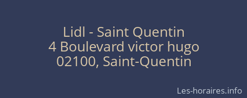 Lidl - Saint Quentin