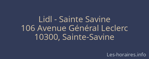Lidl - Sainte Savine
