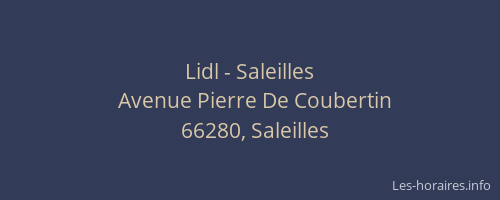 Lidl - Saleilles
