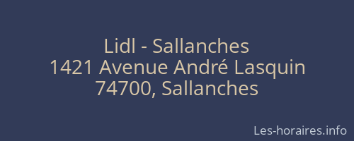 Lidl - Sallanches