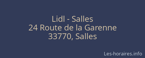 Lidl - Salles