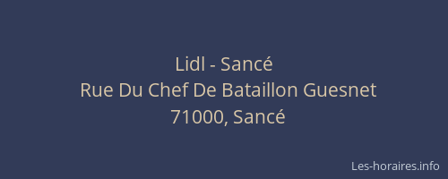 Lidl - Sancé