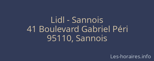Lidl - Sannois