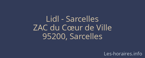 Lidl - Sarcelles