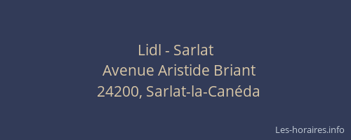 Lidl - Sarlat