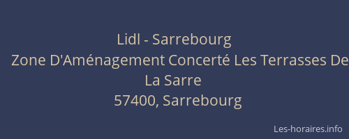 Lidl - Sarrebourg
