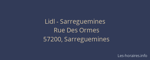 Lidl - Sarreguemines