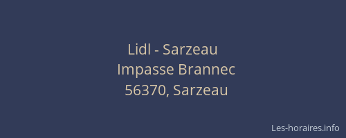 Lidl - Sarzeau