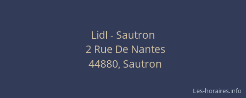 Lidl - Sautron