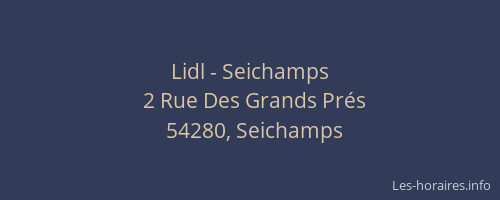 Lidl - Seichamps