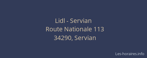 Lidl - Servian