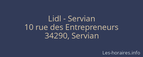 Lidl - Servian