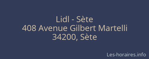 Lidl - Sète