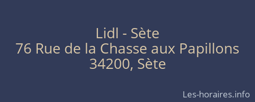 Lidl - Sète