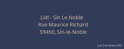 Lidl - Sin Le Noble
