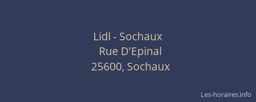 Lidl - Sochaux