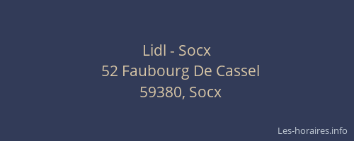 Lidl - Socx