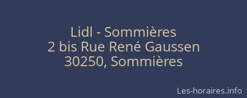 Lidl - Sommières