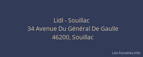 Lidl - Souillac