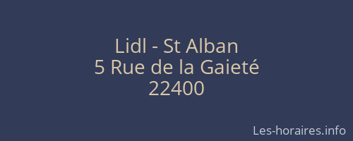Lidl - St Alban