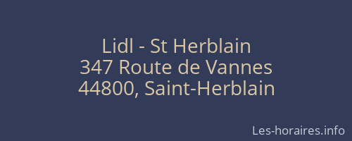 Lidl - St Herblain