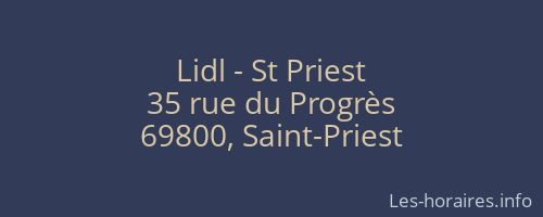 Lidl - St Priest