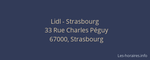 Lidl - Strasbourg