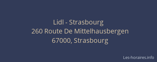 Lidl - Strasbourg