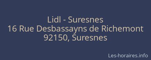 Lidl - Suresnes