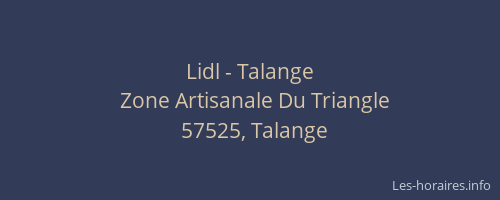 Lidl - Talange