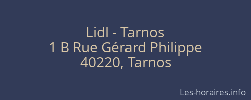 Lidl - Tarnos