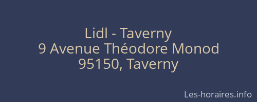 Lidl - Taverny
