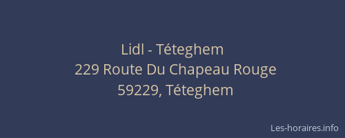 Lidl - Téteghem