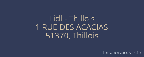 Lidl - Thillois