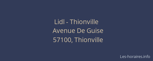 Lidl - Thionville