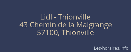 Lidl - Thionville