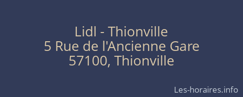 Lidl - Thionville