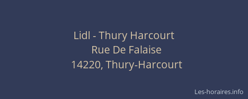 Lidl - Thury Harcourt