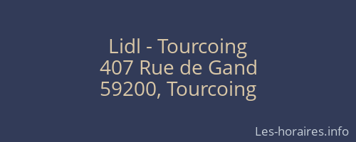 Lidl - Tourcoing