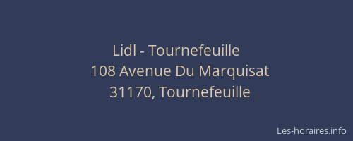 Lidl - Tournefeuille