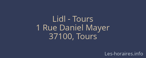 Lidl - Tours